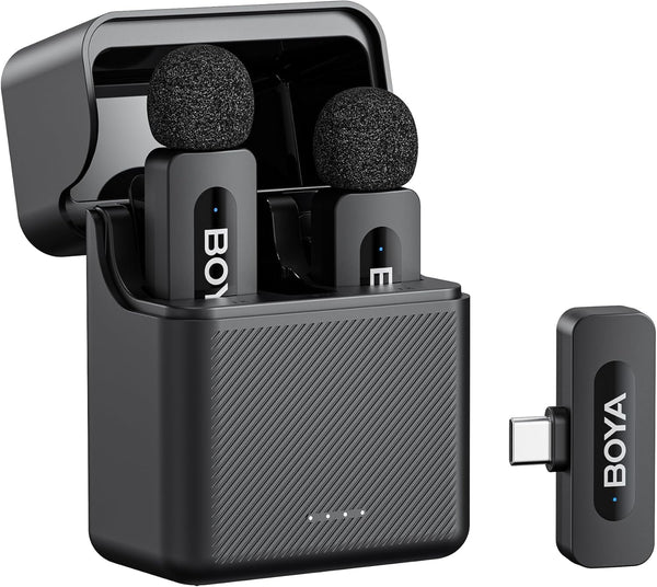 BOYA BY-V3 Wireless Lavalier Microphone for iPhone & Android