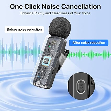BOYA BY-V3 Wireless Lavalier Microphone for iPhone & Android