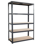 180x120x40cm Garage Shelving Units Single Bay 5 Tier Shelf Unit