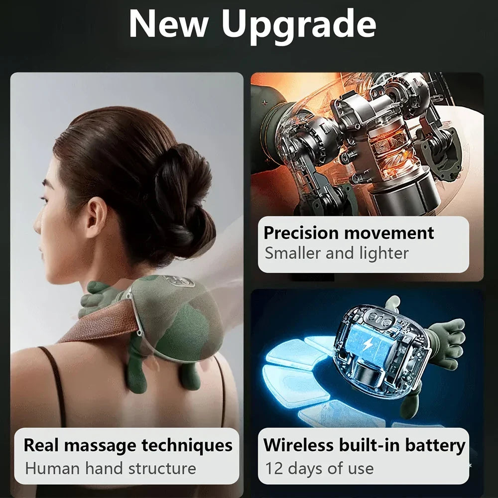 Bionic Finger Wireless Neck & Shoulder Kneading Massager