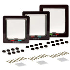 4 way Pet Door Locking Large Extra Large Dog Cat Flap Magnetic Door Frame