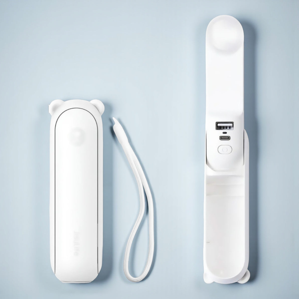 JISULIFE 3-in-1 Handheld Mini Fan | Portable Fan, Power Bank & Flashlight