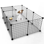12 Panel Pet Playpen Metal Puppy Dog Small Animals Cage Run Fence Indoor Outdoor