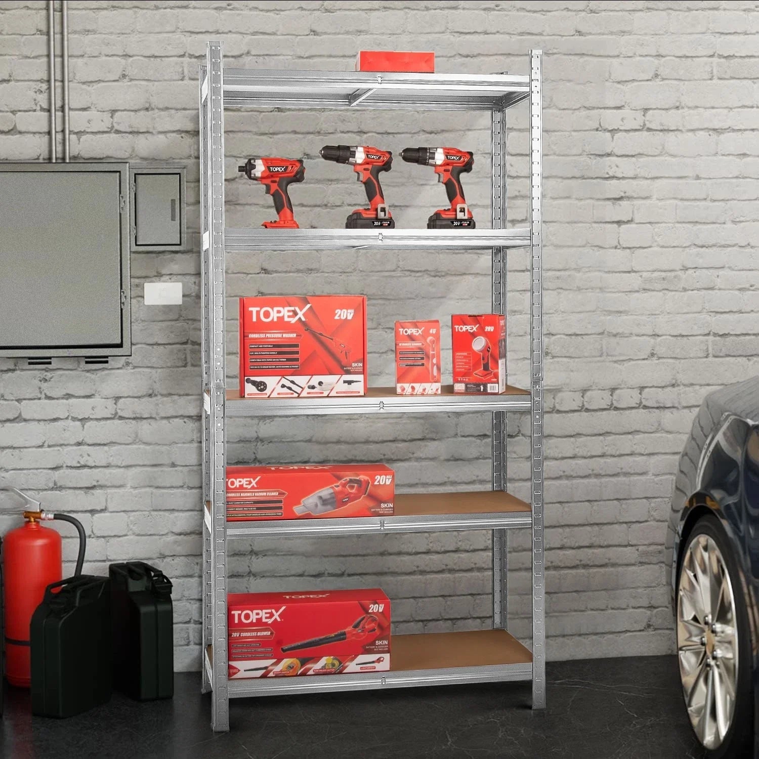 MasterSpec Garage Shelving Warehouse Shelf unit Storage Rack 1.8m