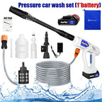 Portable Cordless Car High Pressure Washer Jet Water Wash Cleaner Gun Battery UK