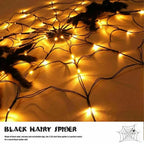 100cm LED Light Halloween Decoration Giant Spider Web Party Props Outdoor Decor