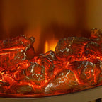 Electric Fireplace Log Burning Flame Effect Stove Fire Heater Thermal Wood
