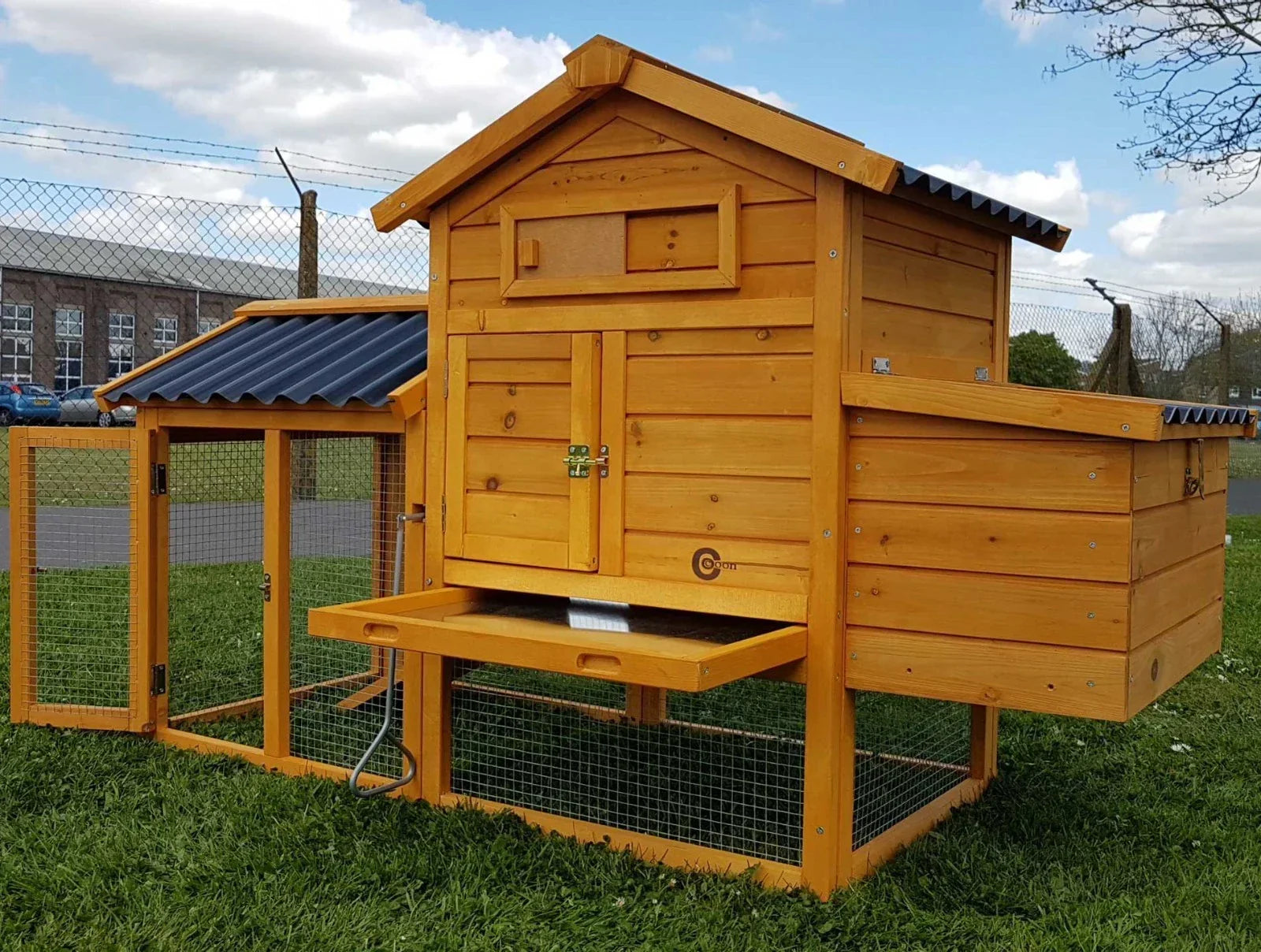 CHICKEN COOP RUN HEN HOUSE POULTRY ARK HOME NEST BOX COUP COOPS RABBIT HUTCH