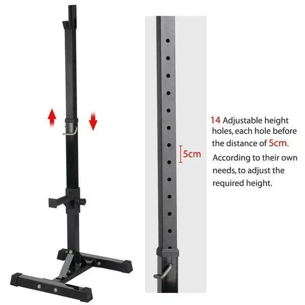 Squat Racks Barbell Rack Stand Adjustable Olympic Weight Bench Press Home Gym