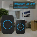 Wireless Doorbell Waterproof Range Door Bells Kit Cordless Plug-in Home Office