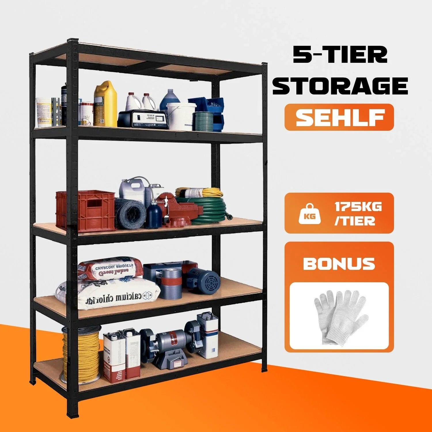 1.8M Warehouse Rack Storage Heavy Duty Steel