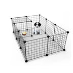 12 Panel Pet Playpen Metal Puppy Dog Small Animals Cage Run Fence Indoor Outdoor