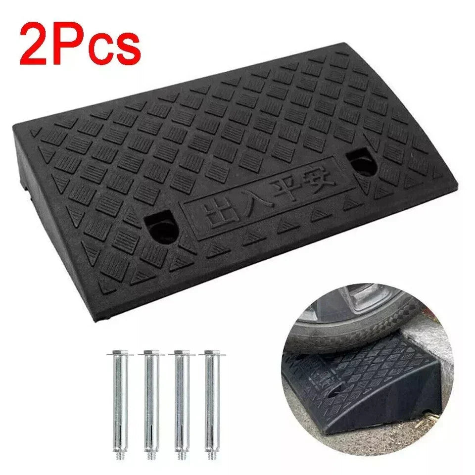 2pcs 50cm Heavy Duty Kerb Door Ramps Wheelchair Mobility Scooter Access Ramp