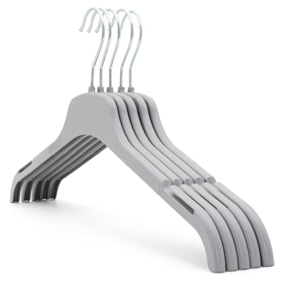 Strong Plastic Coat Clothes Hangers for Tops, Shirts, Dresses