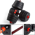 20kg Dumbbells Barbell Set with Connecting Rod