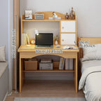 Wooden Computer Desk Home Office Writing Desk Study Table Workstation Cabinet UK