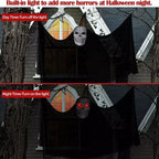 Hanging Ghost Skeleton Halloween Decor Spooky Outdoor Garden Decoration Props