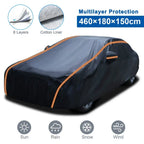Waterproof 6 Layer Car Cover Heavy Duty Cotton Lined UV Protection