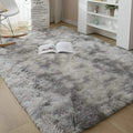 120x170cm Silver Grey fluffy rug
