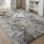 120x170cm Silver Grey fluffy rug