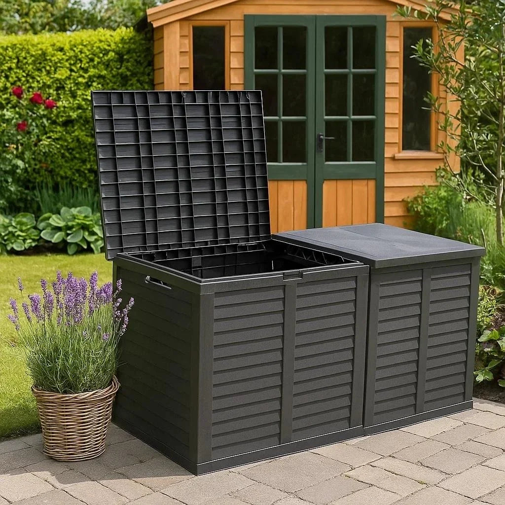 Large Outdoor Storage Box Garden Plastic Patio Container Chest 750L
