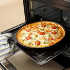 3Pcs Non-Stick Pizza Pan Carbon Steel Pizza Oven Tray Shallow Round Pizza Plate