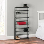 10 Tier Shoe Rack Stand Footwear Organiser Storage Metal Shelf 30 Pairs Unit