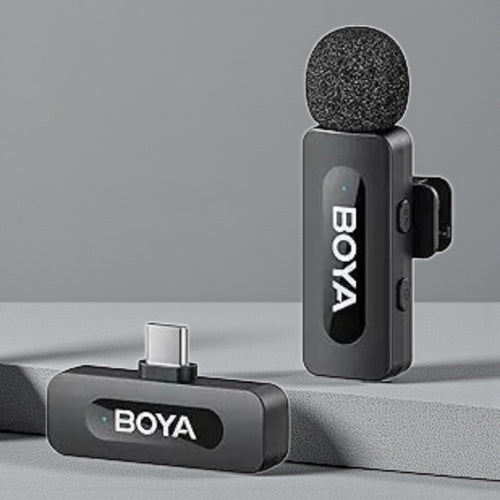 BOYA BY-V3 Wireless Lavalier Microphone for iPhone & Android