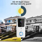Wireless Smart WiFi Doorbell Video HD Camera Security Two-way Intercom Door Bell