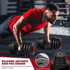 30kg Dumbbells Barbell Set with Connecting Rod