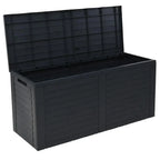 240L Large Outdoor Storage Box Garden Patio Plastic Chest Lid Container