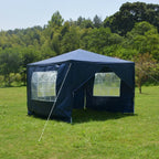 3x3m Waterproof Garden Outdoor PE Gazebo Marquee Canopy Party Tent