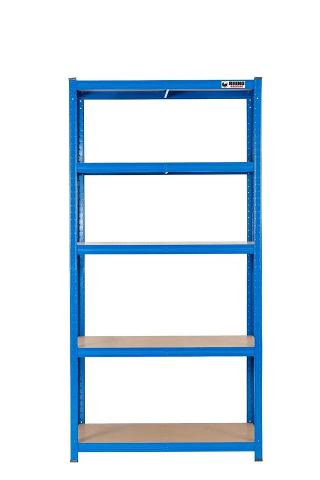 5 Tier Blue Metal Garage Shelving Unit 1000kg 180 x 90 x 60cm