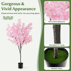190cm Tall Artificial Cherry Blossom Tree Faux Floral Plant 1170 Flowers