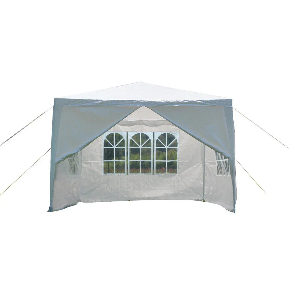3x3m Waterproof Garden Outdoor PE Gazebo Marquee Canopy Party Tent