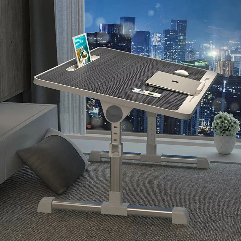 Folding Laptop Table Bed Tray Sofa Lap Desk Note book Stand Adjustable Height UK