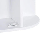 Wall Mounted Bathroom Cabinet with Mirror Single Door Storage Shelves