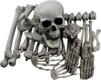 28PCS Bag of Bones Human Skull Skeleton Halloween Scary Pirate Party Decoration