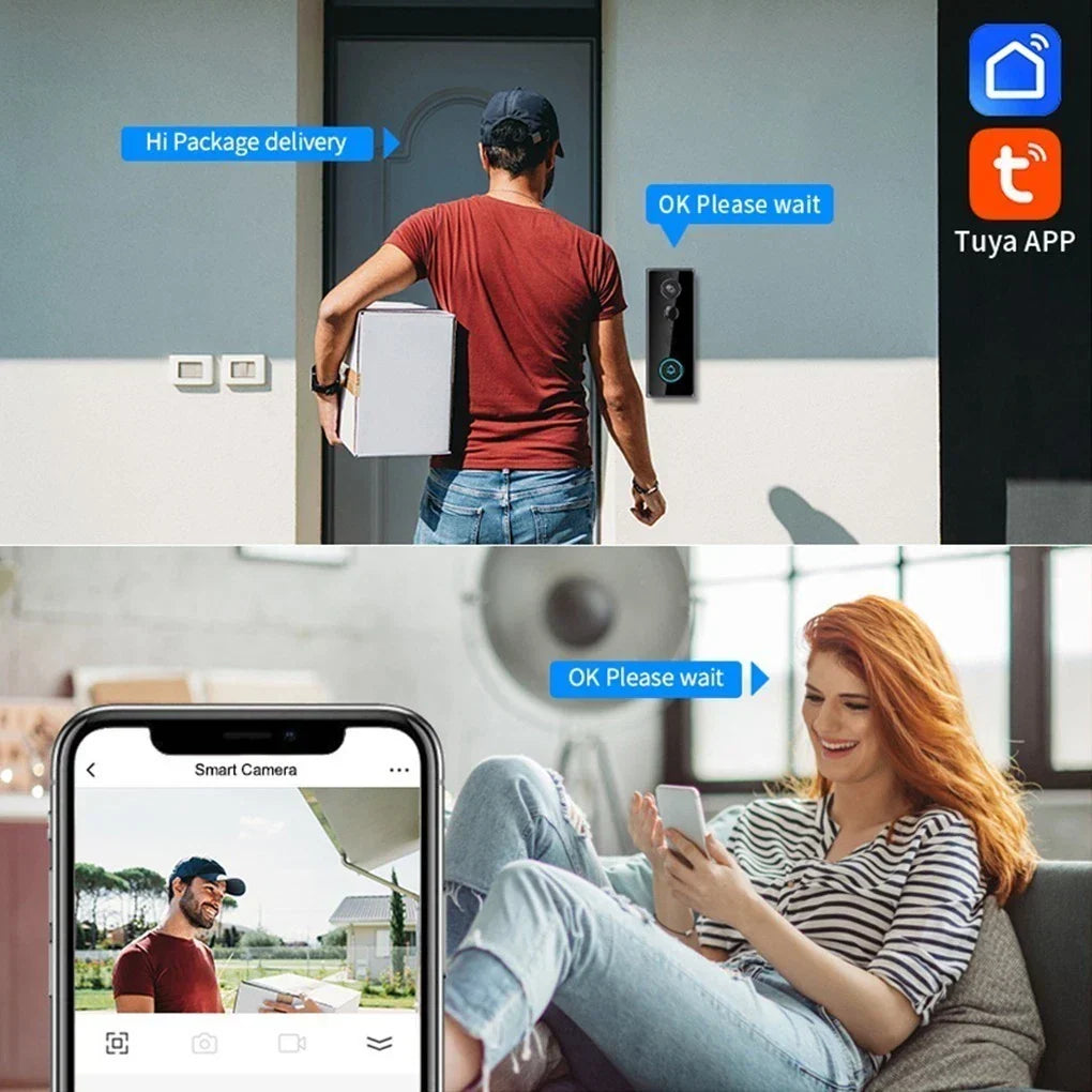 Safe Doorbell Camera Wireless, Smarter Way to Protect Your Home, Wireless WiFi