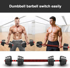 30kg Dumbbells Barbell Set with Connecting Rod