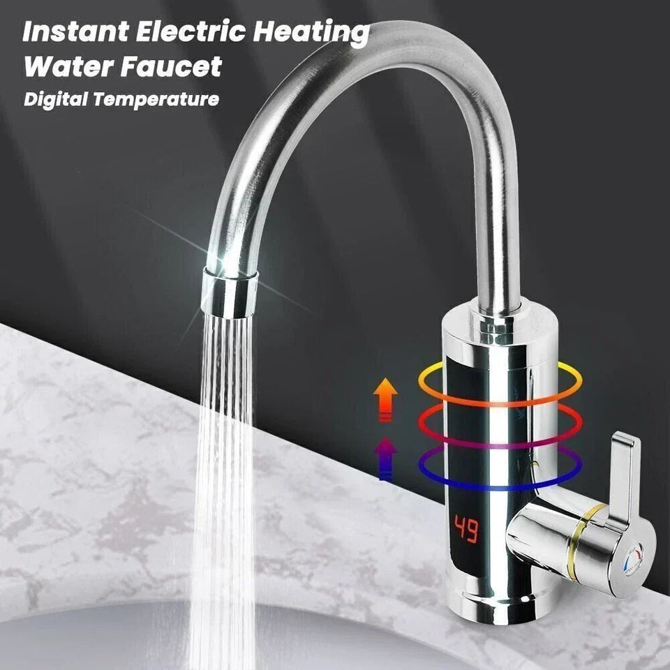 Electric Heating Tap Kitchen Bathroom Fast Instant Hot Water Heater Faucet UK