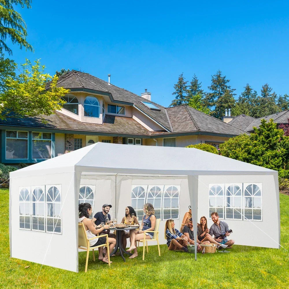 3x6M Gazebo Marquee Party Tent With Sides Waterproof Garden Patio Outdoor Canopy