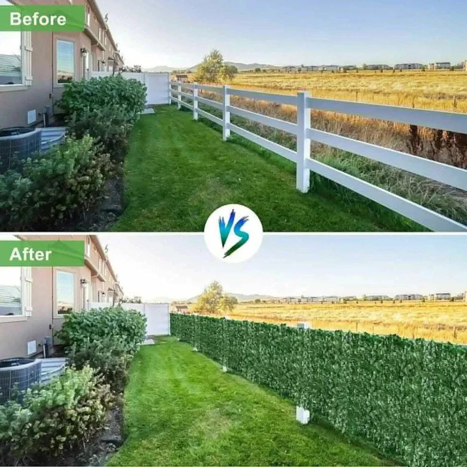 3M Artificial Garden Fence Hedge Ivy Leaf Wall Privacy Balcony Screening Trellis