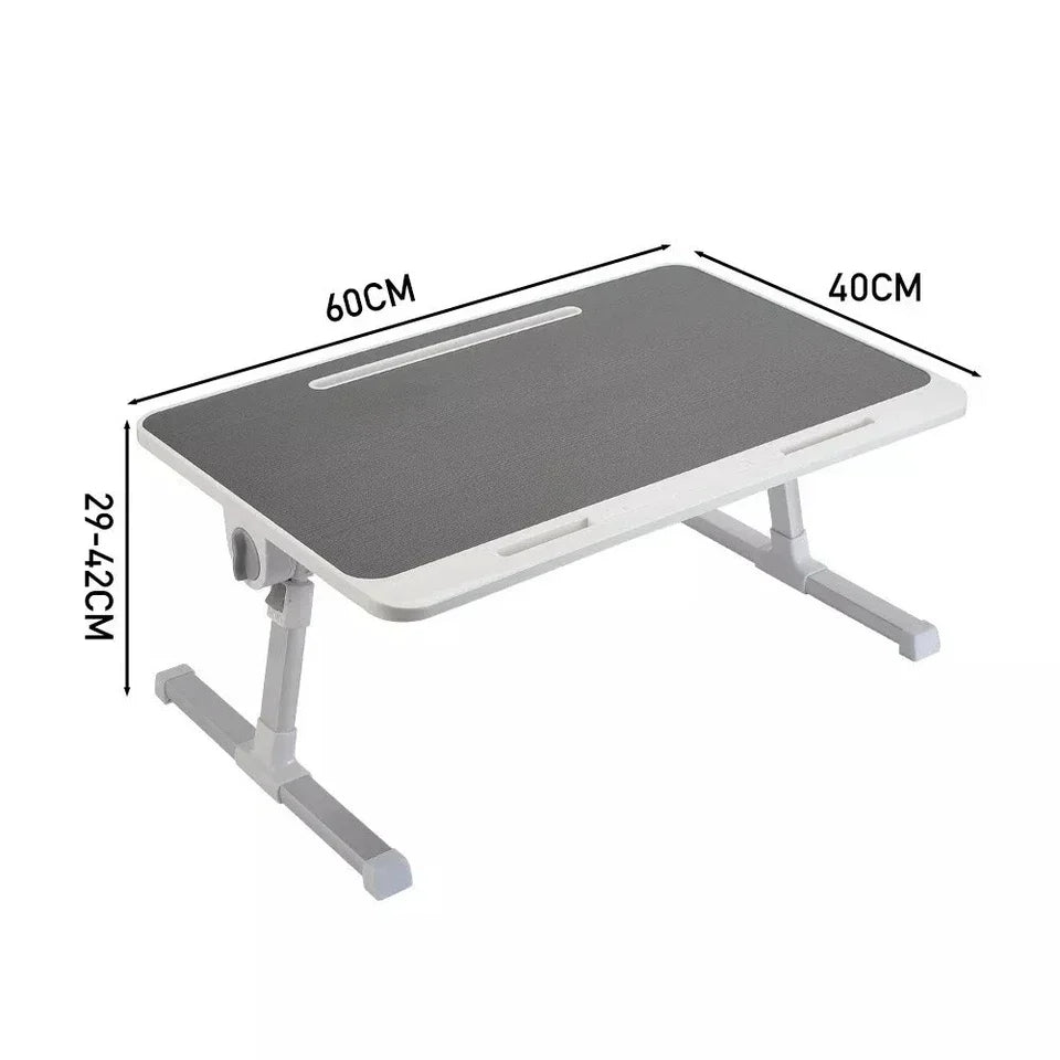 Folding Laptop Table Bed Tray Sofa Lap Desk Note book Stand Adjustable Height UK