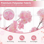 190cm Tall Artificial Cherry Blossom Tree Faux Floral Plant 1170 Flowers