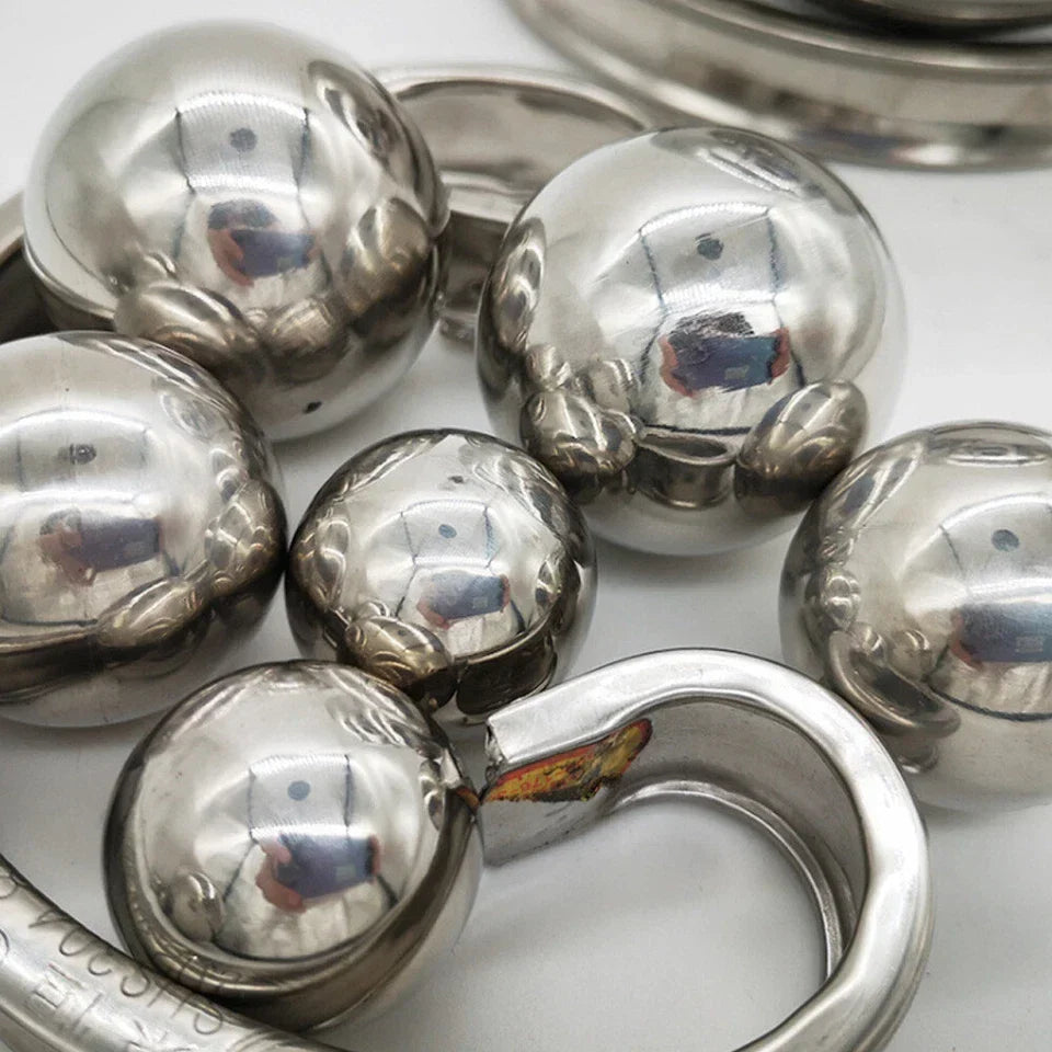 6PCS Garden Sphere Stainless Steel Mirror Gazing Balls