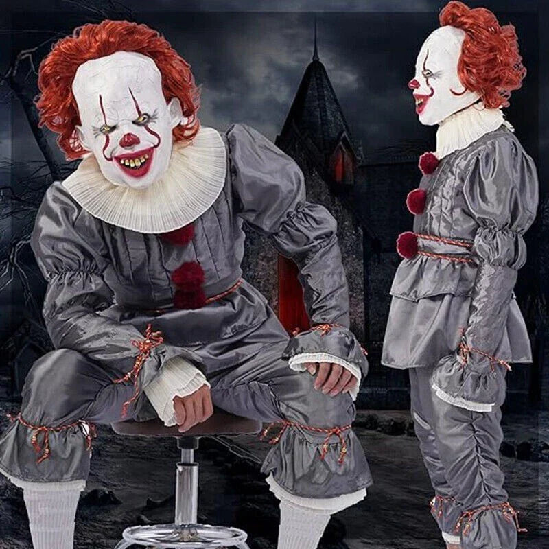 Adult Pennywise Clown Halloween Mask Men