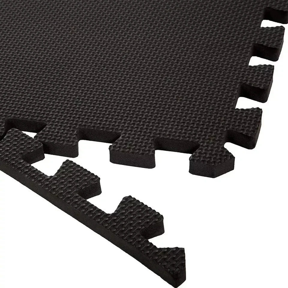 Yoga Tiles Mat Gym Thick Flooring Interlocking Floor Mats Soft Foam 60x60cm