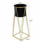 Metal Planter Stand With Plant Pot Flower Pot