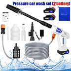 Portable Cordless Car High Pressure Washer Jet Water Wash Cleaner Gun Battery UK